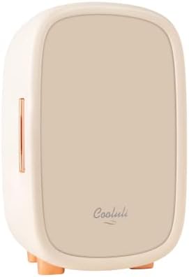 Cooluli Beauty 12L Skincare Fridge - for Makeup, Cosmetic & Facial Skin Care Products - for Women & Teen Girls - Pearl White Mini Fridge for Bedroom & Bathroom Vanity - Interior LED Lights by CooluliPortableMultipurposeMiniFridges