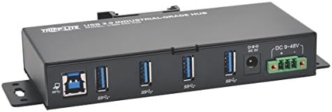Tripp Lite 4-Port Industrial USB-A 3.0 SuperSpeed Hub with 15KV ESD Immunity, Metal Case, Mountable, USB Type-A (U360-004-IND) by TrippLite