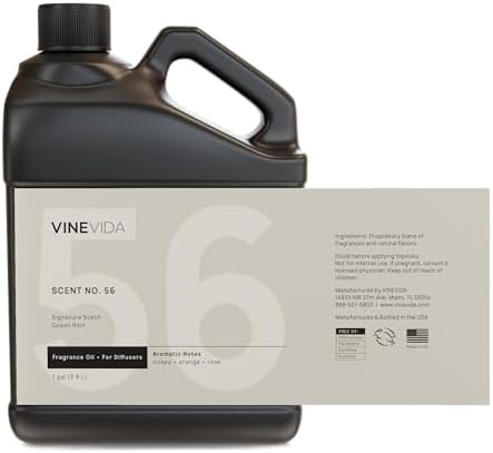 VINEVIDA [128 Fl Oz] Ocean Rain Fragrance Oil for Cold Air Diffusers, Essential Oils for Diffuser Oil Refill & Air Freshener Room Spray - Image 3