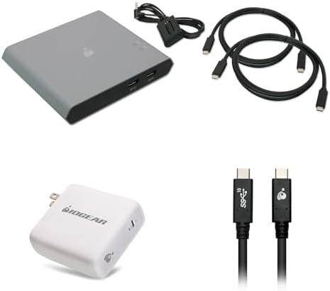 IOGEAR 2-Port USB-C Kvm W/Power Kit by IOGEAR
