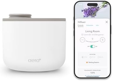 Aera Mini Smart Air Diffuser, Waterless Plug-in Aromatherapy, White by Aera