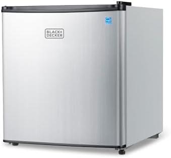 BLACK+DECKER 1.7 Cu. Ft. Compact Refrigerator, BCRK17V, Stainless Look by Unknown