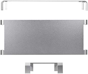 Monoprice Aluminum Monitor Riser, Multimedia Stand - Silver | 19.5 x 8.5 Inch Area, Raises 2.5 Inches, Durable, Supports Up To 44 lbs - Workstream Collection - Image 5