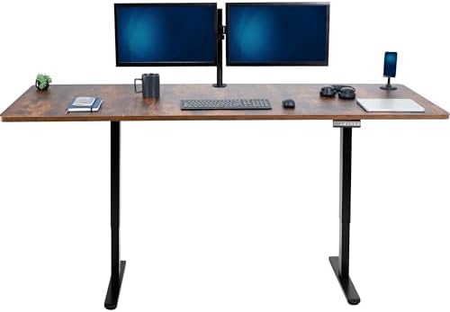 VIVO Rustic Vintage Brown 83 x 30 in Standing Desk, DESK-KIT-E2B84-30N by VIVO