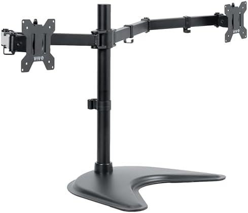 VIVO Dual LED LCD Monitor Free-Standing Desk Stand by VIVO