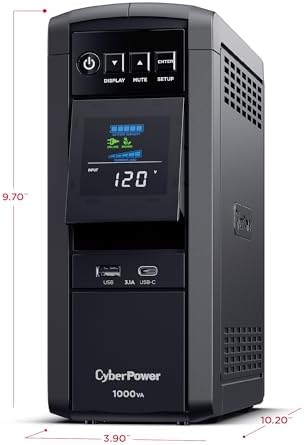 CyberPower CP1000PFCLCD PFC Sinewave UPS Battery Backup and Surge Protector - Image 6