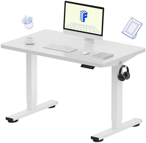 FLEXISPOT EN1 40"x24" One-Piece Standing Desk, White by Unknown