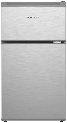 Frigidaire Compact Refrigerator with Top Freezer - 2 Door Fridge with 3.2 Cu Ft, Contemporary Series, Platinum by Unknown