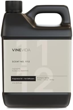 VINEVIDA [32 Fl Oz] Scent NO. 1112 Fragrance Oil for Cold Air Diffusers, Aromatic Notes of Amber Citrus Spearmint, Essential Oils for Diffuser Oil Refill & Air Freshener Room Spray by VINEVIDA