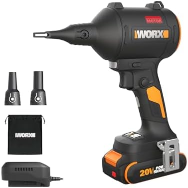WORX Cordless Blower/Inflator, 20V Portable Dust Cleaner, WX099L by Unknown