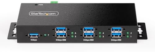 StarTech 7-Port Managed USB Hub 5Gbps, TAA (5G7AINDRM-USB-A-HUB) - Image 3