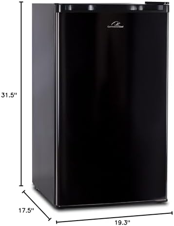 Commercial Cool CCR32B Compact Single Door Refrigerator and Freezer, 3.2 Cu. Ft. Mini Fridge, Black - Image 7