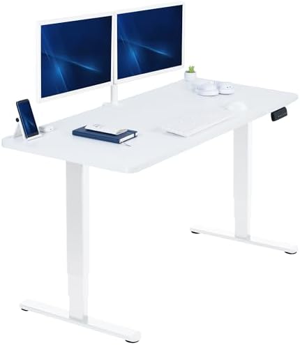 VIVO White 60 x 24 in Standing Desk, DESK-KIT-2W6W by VIVO