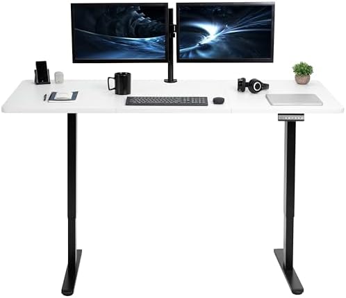 VIVO White 71 x 30 in Standing Desk, DESK-KIT-E2B7W by VIVO