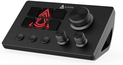 AJAZZ Macro Keypad Stream Controller Deck Gaming Streaming Shortcut Keyboard, 6 Programmable Keys Customizable Visual AI Pad USB Soundboard for YouTube, Desk Office Setup, Laptop, PC, Mac [Macintosh] by AJAZZ