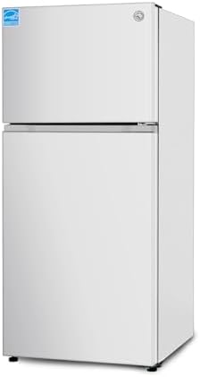 Commercial Cool 20 Cu. Ft. Top Mount Refrigerator with Freezer, 2-Door Refrigerator with Top Freezer and Adjustable Temperature Control, Ice Maker Ready, Energy Star Certified, White by CommercialCool