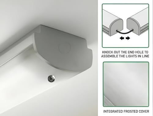 E2 Lighting G2 4ft LED Wraparound Light with Emergency Battery Backup - Image 4