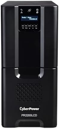 CyberPower PR2200LCD Smart App Sinewave UPS System, 2200VA/1980W, 10 Outlets, AVR, Tower by Unknown