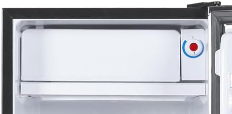 ARCTIC CHEF Mini Refrigerator-Freezer Compartment-Adjustable Thermostat Control-Reversible Doors-Ideal for Dorm, Office, RV, Garage, Apartment-Black, 3.2 CU.FT - Image 4