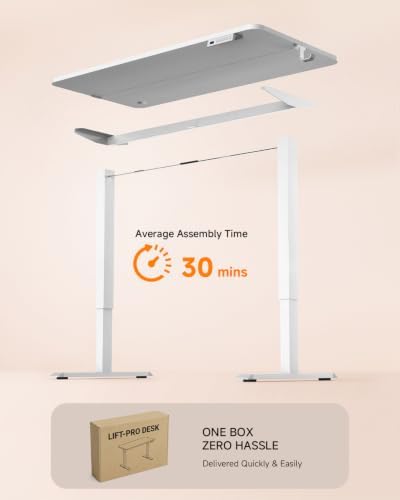 Standing Desk, 48 × 24 Inches Electric Height Adjustable, Home Office - Image 7