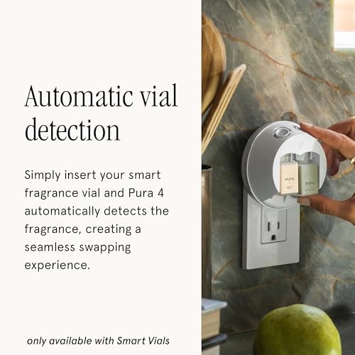 Pura - Smart Home Fragrance Device Starter Set - Pura 4 - Scent Diffuser for Home - Includes Fragrance Aroma Diffuser - Square Box, Lavender Fields and Yuzu Citron Scent Refills - Image 5