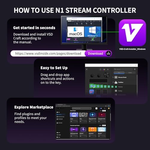 TreasLin VSDinside Macro Keyboard Stream Controller Deck with 18 Customizable Macro Keys support Numberic/Calculator/Stream Controller Mode to Trigger Actions in OBS Twitch YouTube for Content Creators Streamer Compatible with PC & Mac N1 White - Image 4