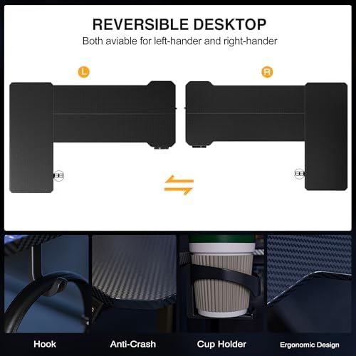 Acrolix L Shaped Electric Standing Desk,51x31.5 Reversible,Black Carbon - Image 5