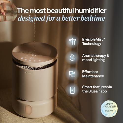 BLUEAIR 3.8L Top-Fill Humidifiers for Bedroom, 1 Gal, DreamWell H38i Beige - Image 2