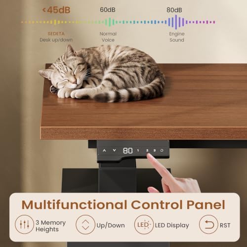 SEDETA 69" L Shaped Gaming Standing Desk with 4 Drawers, Storage Bookshelf - Image 7