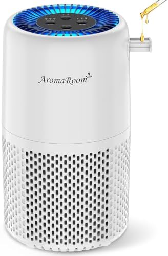 AromaRoom Air Purifier for Home, Air Cleaner for Smoke Pollen Dander Hair by AromaRoom