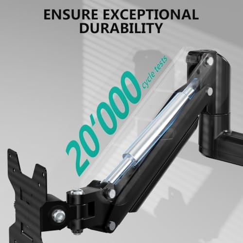 WALI Vertical Dual Monitor Mount for 13-40 inch Curved Screens, up to 22lbs - Image 6