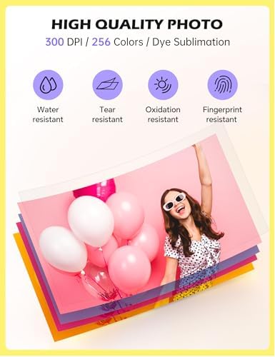 iDPRT CP4100 4x6 Photo Printer for Phone with 108 Sheets & 2 Cartridges - Image 4