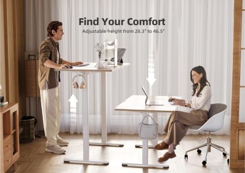 YDN 63 x 24 Inch Nature Electric Standing Desk - Image 5