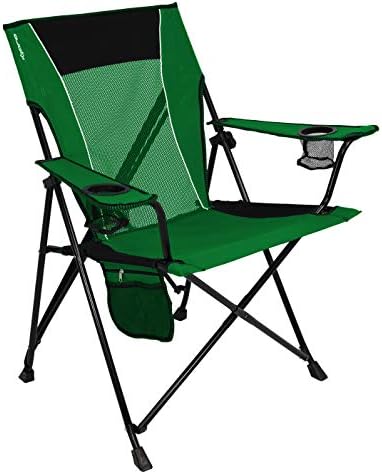 Kijaro Dual Lock Portable Camping Chairs - Enjoy the Outdoors with a Versatile Folding Chair, Sports Chair, Outdoor Chair & Lawn Chair - Dual Lock Feature Locks Position – Jasper Green by Kijaro