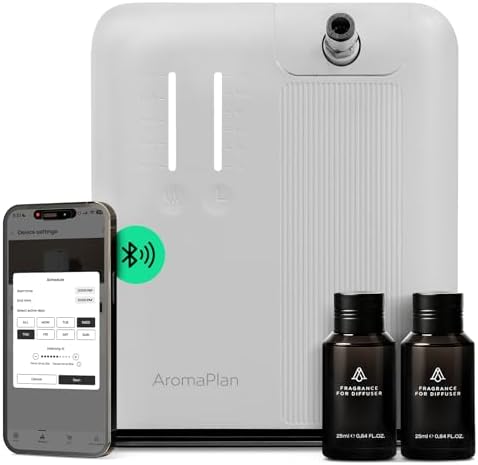 Smart Scent Diffuser Whole House + 2 Scents – 5 Star Hotel, Cold Air by AromaPlan