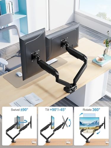 Dual Monitor Mount Fits Max 39" Computer Screen - Image 3