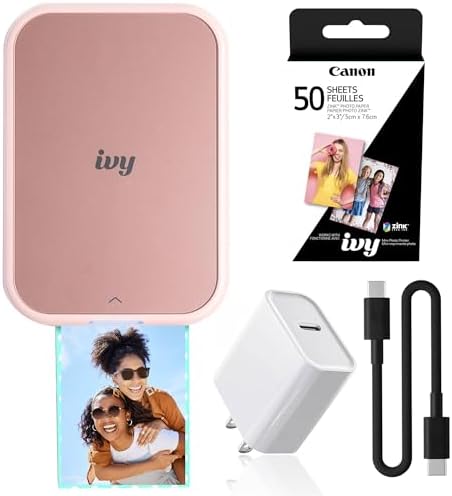 Canon Ivy 2 Mini Photo Printer (5452C017) Bundle by Unknown
