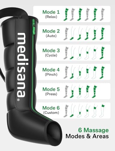 Medisana Leg Compression Massager with Heat for Circulation & Pain Relief - Image 5