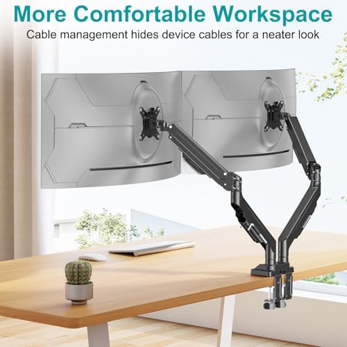 MOUNT PRO Ultrawide Dual Monitor Arm for Max 43" Monitor, Holds up to 33lbs - Image 6