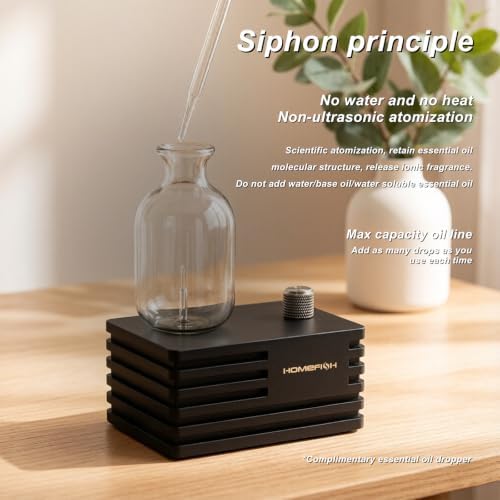Waterless Essential Oil Aroma Diffuser Home Scent Decor Black - Image 4