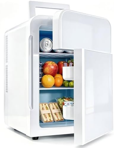 Kikihouse 22L/30Cans Mini Fridge for Bedroom, Portable Cooler & Warmer by Kikihouse