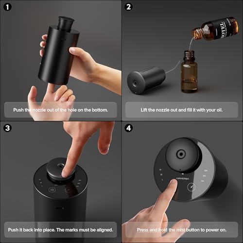 Airversa ANX Waterless Essential Oil Diffuser Starter Kit, Black - Image 2