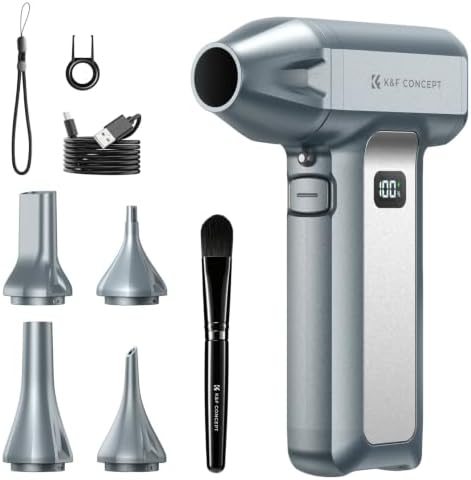 K&F CONCEPT Electric Air Duster, 130000 RPM, Super Power Air Duster for PC by KFCONCEPT
