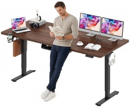 SANODESK 79''x32'' Large Electric Computer Height Adjustable Standing Desk by sanodesk