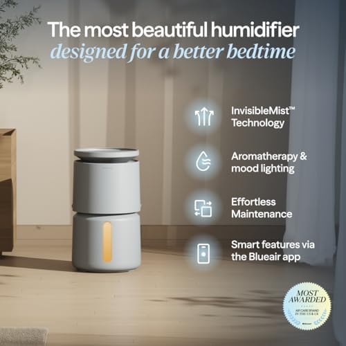BLUEAIR 7.6L Top-Fill Humidifiers for Home, 2 Gallon, DreamWell H76i Grey - Image 2