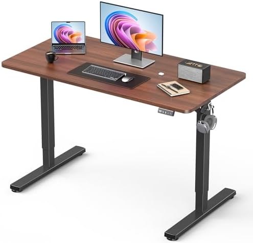40" Small Electric Standing Desk Adjustable Height for Home Office by XyndyxErgonomicDesign