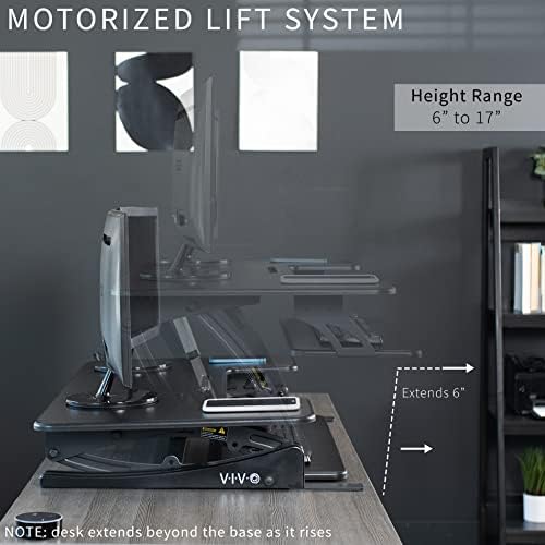 VIVO Black 36 in Electric Desk Converter, DESK-V000VE - Image 5