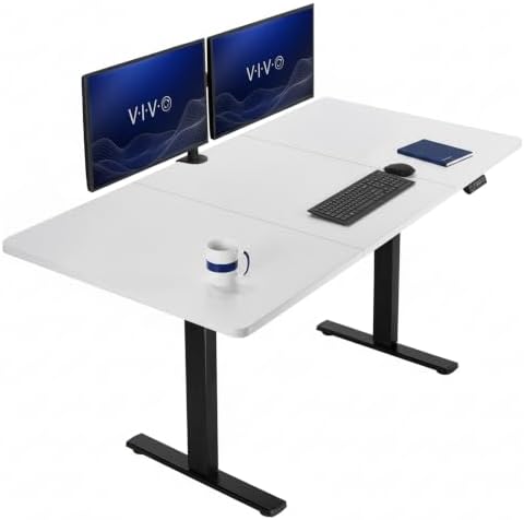 VIVO White 71 x 36 in Standing Desk, DESK-KIT-1B7W-36 by VIVO