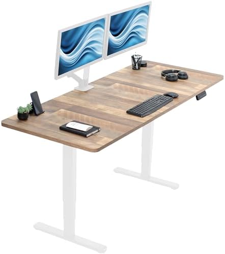 VIVO Reclaimed Wood 71 x 30 in Standing Desk, DESK-KIT-2W7P by VIVO