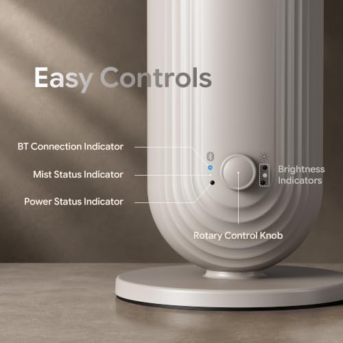 Airversa U1 Smart Tower Waterless Essential Oil Diffuser, Beige Gray - Image 5